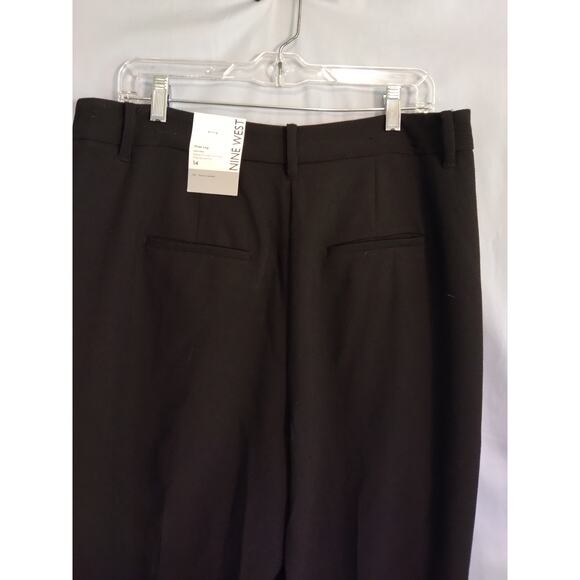 Nine West High Rise Wide Leg Black Dress Pants - Picture 3 of 4